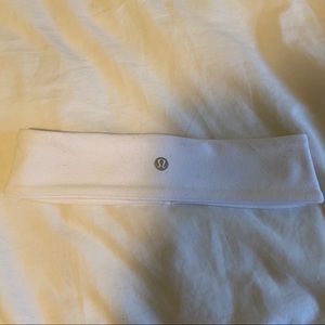 NWOT Lululemon White Headband